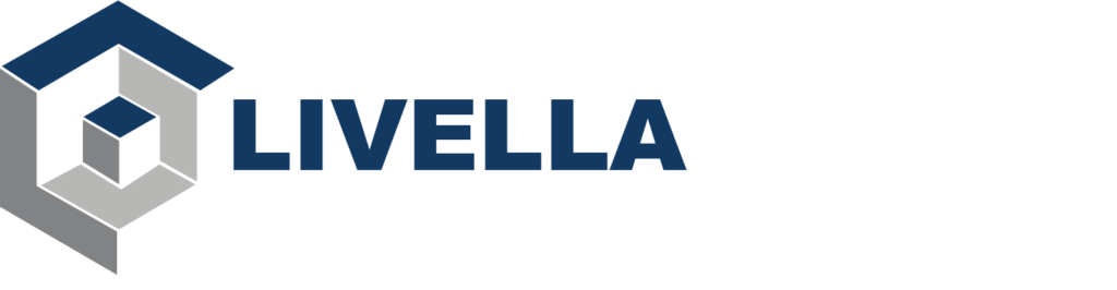 LIVELLA CONSTRUCTION LOGO CLEAR BG WHITE TEXT